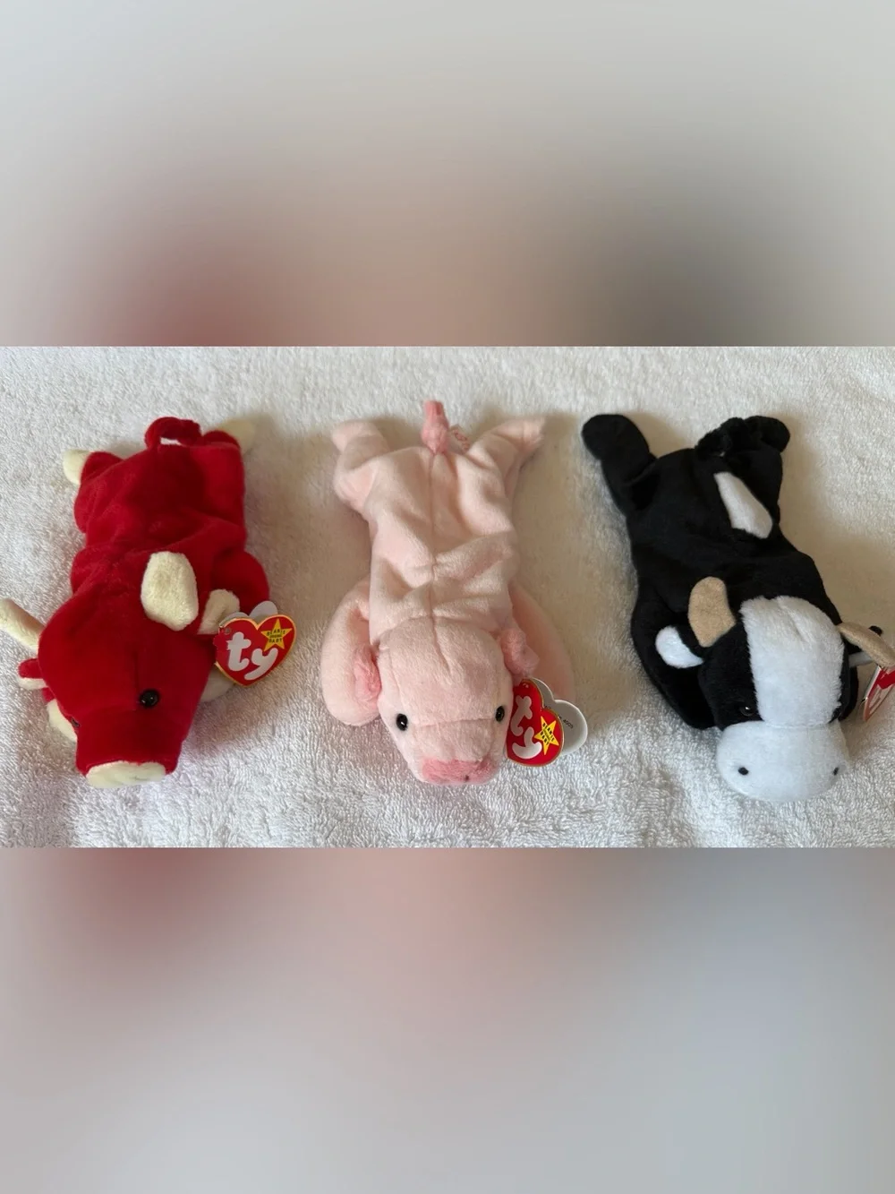 Squealer, Snort and Daisy Ty  Beanie Babies w Tags MWMT